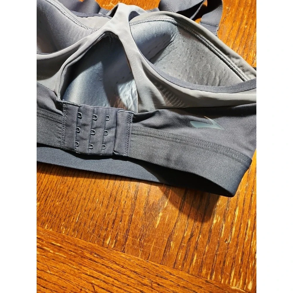 Brooks Dare Racerback Running Bra Women Sports Bra Size‎ 34E Asphalt Gray (A780)